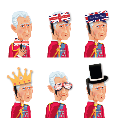 Branded Promotional CORONATION PROPS Party Props from Concept Incentives