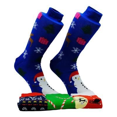 Branded Promotional CHRISTMAS SOCKS Socks From Concept Incentives.