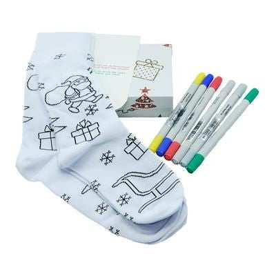 Branded Promotional COLOUR YOUR OWN SOCKS Socks From Concept Incentives.