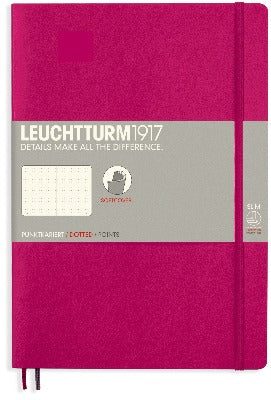 Branded Promotional LEUCHTTURM1917 SOFTCOVER COMPOSITION B5 NOTE BOOK in Pink Jotter From Concept Incentives.