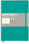 Branded Promotional LEUCHTTURM1917 SOFTCOVER COMPOSITION B5 NOTE BOOK in Emerald Green Jotter From Concept Incentives.