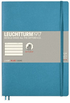 Branded Promotional LEUCHTTURM1917 SOFTCOVER COMPOSITION B5 NOTE BOOK in Baby Blue Jotter From Concept Incentives.