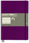 Branded Promotional LEUCHTTURM1917 SOFTCOVER COMPOSITION B5 NOTE BOOK in Purple Jotter From Concept Incentives.