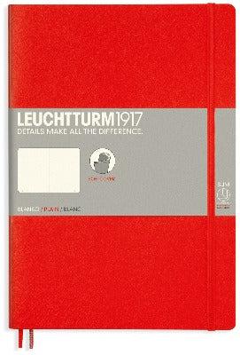 Branded Promotional LEUCHTTURM1917 SOFTCOVER COMPOSITION B5 NOTE BOOK in Red Jotter From Concept Incentives.