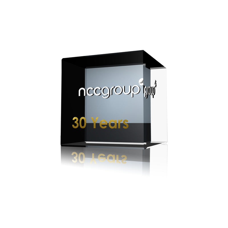 Branded Promotional NCC Award Cube (from £70 each) NCC Group From Concept Incentives.