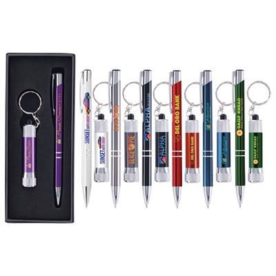 Branded Promotional CROSBY & MCQUEEN SHINY GIFT SET Pen Set From Concept Incentives.