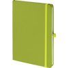 Branded Promotional MOOD SOFTFEEL NOTE BOOK in Lime Green Notebook from Concept Incentives