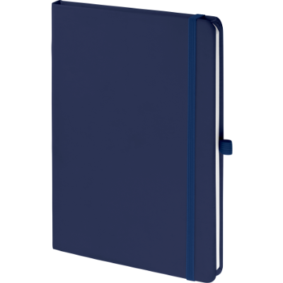 Branded Promotional MOOD SOFTFEEL NOTE BOOK in Navy Blue Notebook from Concept Incentives