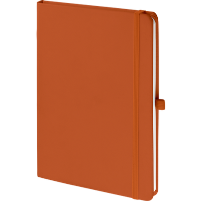 Branded Promotional MOOD SOFTFEEL NOTE BOOK in Orange Notebook from Concept Incentives