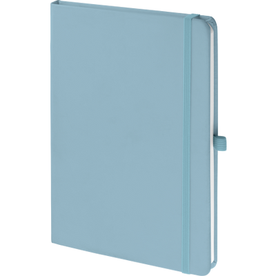 Branded Promotional MOOD SOFTFEEL NOTE BOOK in Pastel Blue Notebook from Concept Incentives