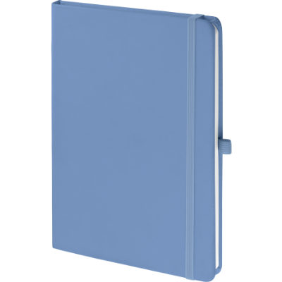 Branded Promotional MOOD SOFTFEEL NOTE BOOK in Pastel Dark Blue Notebook from Concept Incentives