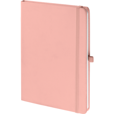 Branded Promotional MOOD SOFTFEEL NOTE BOOK in Pastel Pink Notebook from Concept Incentives