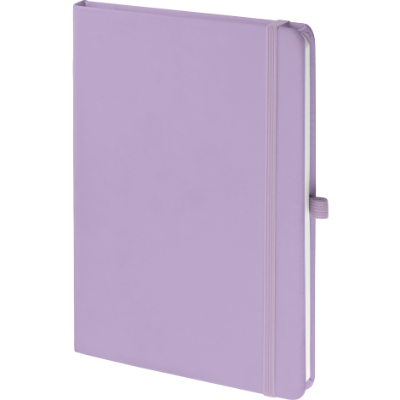 Branded Promotional MOOD SOFTFEEL NOTE BOOK in Pastel Purple Notebook from Concept Incentives