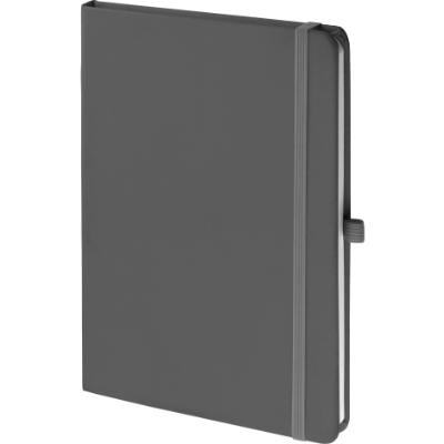 Branded Promotional MOOD SOFTFEEL NOTE BOOK in Dark Grey Notebook from Concept Incentives