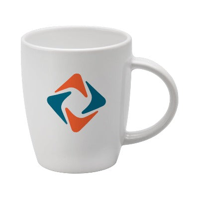 Branded Promotional DARWIN MUG in White Mug from Concept Incentives