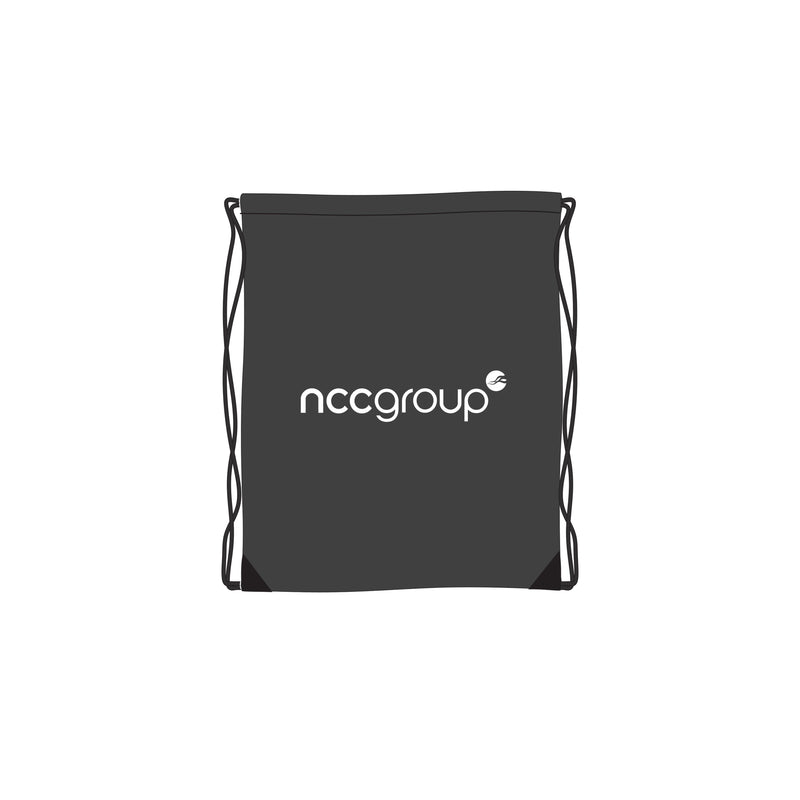 Branded Promotional Drawstring Bag (from £0.96 each) NCC Group From Concept Incentives.