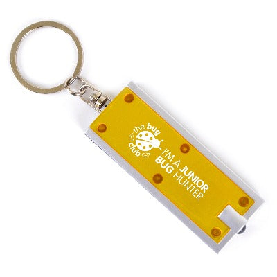 Branded Promotional DHAKA KEYRING TORCH LIGHT in Yellow from Concept Incentives