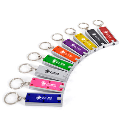 Branded Promotional DHAKA KEYRING TORCH LIGHT from Concept Incentives