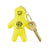 Branded Promotional SMALL PERSON STRESS KEYRING Keyring from Concept Incentives