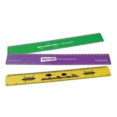 Branded Promotional ENVIRO-SMART - MIDI FLEXI RULER 12 INCH Ruler From Concept Incentives.