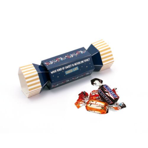 Branded Promotional ECO XMAS TREAT CRACKER with Celebrations from Concept Incentives