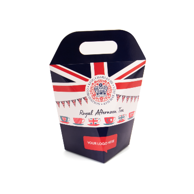 Branded Promotional CORONATION AFTERNOON TEA ECO HANDLE BOX Gift Box from Concept Incentives