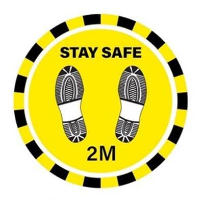 Branded Promotional FLOOR GRAPHICS - ROUND STANDARD DESIGN Mat From Concept Incentives.