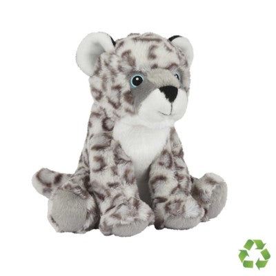 Branded Promotional RECYCLED SNOW LEOPARD SOFT TOY Soft Toy From Concept Incentives.