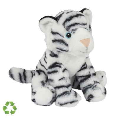 Branded Promotional RECYCLED WHITE TIGER SOFT TOY Soft Toy From Concept Incentives.