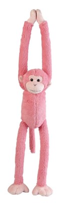 Branded Promotional PINK HANGING MONKEY SOFT TOY Soft Toy From Concept Incentives.