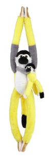 Branded Promotional HANGING SQUIRREL MONKEY WITH BABY SOFT TAvailable with Optional Scarf Soft Toy From Concept Incentives.