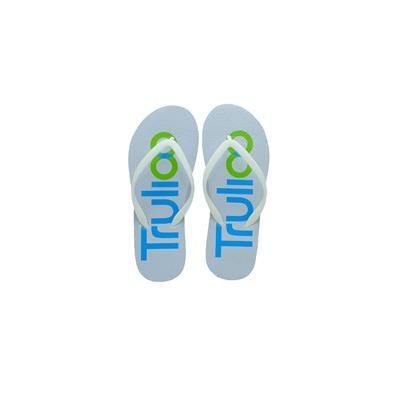 Branded Promotional BESPOKE RUBBER FLIP-FLOPS Flip Flops Beach Shoes From Concept Incentives.