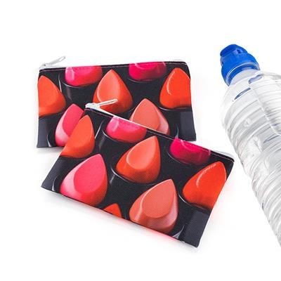 Branded Promotional COSMETICS TOILETRY RPET PURSE Cosmetics Bag From Concept Incentives.