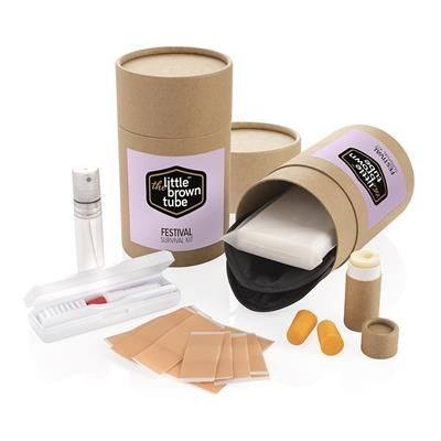 Branded Promotional LITTLE BROWN TUBE FESTIVAL KIT from Concept Incentives