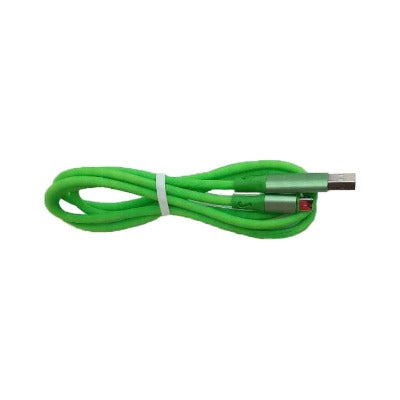 Branded Promotional REACTIVE CHARGER CABLE in Green Cable From Concept Incentives.