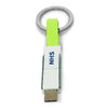 Branded Promotional 3-IN-1 KEYRING CHARGER CABLE in Green Cable From Concept Incentives.