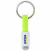 Branded Promotional 2-IN-1 KEYRING CHARGER CABLE in Green Cable From Concept Incentives.