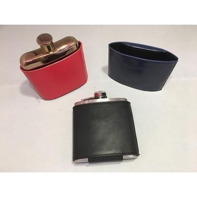 Branded Promotional HIP FLASK SLEEVE Hip Flask From Concept Incentives.