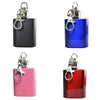 Branded Promotional 1OZ KEYRING HIP FLASK Hip Flask From Concept Incentives.