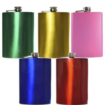 Branded Promotional 8OZ HIP FLASK Hip Flask From Concept Incentives.