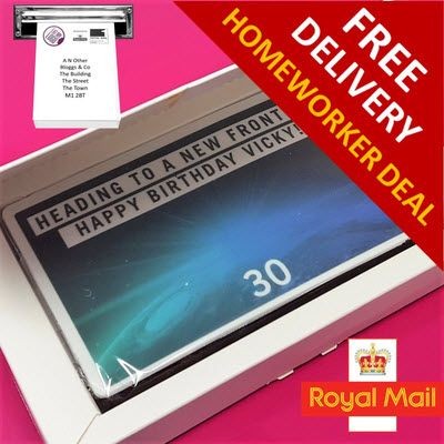 Branded Promotional HOMEWORKER OFFER - XL BROWNIE Cake From Concept Incentives.