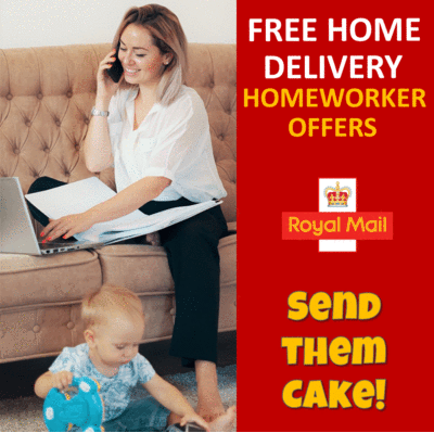 Branded Promotional HOMEWORKER OFFER - VARIOUS PRODUCTS Cake From Concept Incentives.