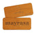 Branded Promotional IMPRESS WOOD NAME BADGE 75 X 32MM Badge From Concept Incentives.