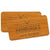 Branded Promotional IMPRESS WOOD NAME BADGE 75 X 38MM Badge From Concept Incentives.