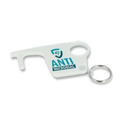 Branded Promotional HYGIENE HOOK KEYRING Keyring From Concept Incentives.