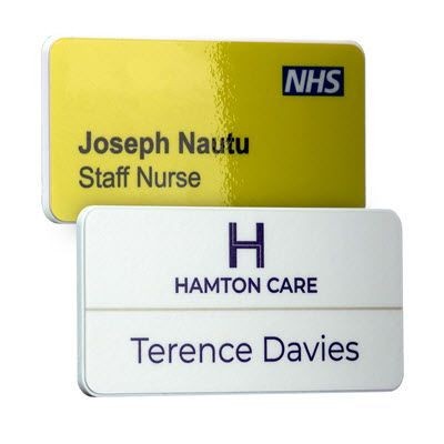 Branded Promotional KEEPSAFE ECO ANTIMICROBIAL NAME BADGE Badge From Concept Incentives.