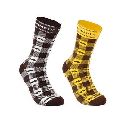 Branded Promotional PREMIUM CLASSIC CREW NORMAL ALLOVER REPEATED DESIGN SOCKS Socks From Concept Incentives.