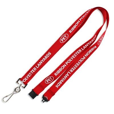 Branded Promotional 16MM WIDE FLAT RIBBED POLYESTER EVENT LANYARD Lanyard From Concept Incentives.