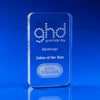 Branded Promotional LIMELIGHT TROPHY AWARD in Crystal Crystal Sizes: 190 x 110 x 30 Mm Award From Concept Incentives.