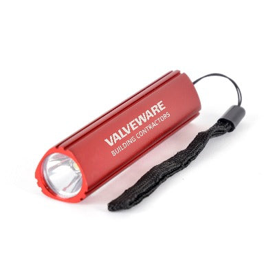 Branded Promotional COLSHAW METAL TORCH in Red Torch From Concept Incentives.